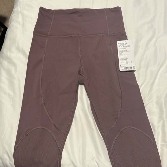 Athleta purple rise up 7/8 length legging - Picture 1 of 4